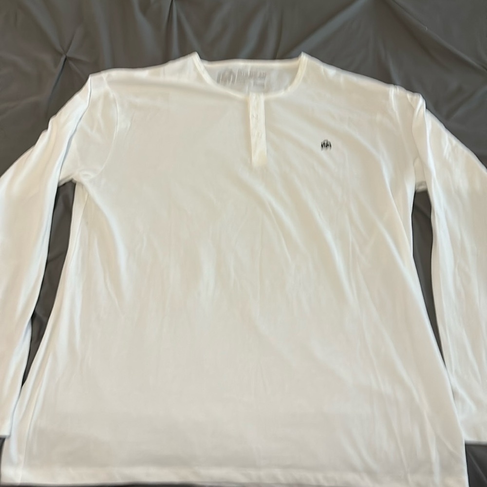 Into The AM men’s white crew neck tee.